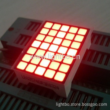 1.1 Inch Super Bright Red 3.39x3.39mm 5 X 7 Square Dot Matrix Led Display 22 X 30 X 10mm 